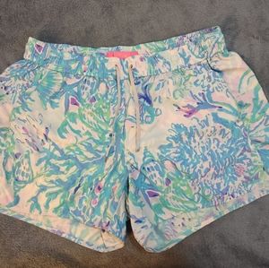 Lilly Pulitzer run around shorts resort beach athletic pool size SMALL